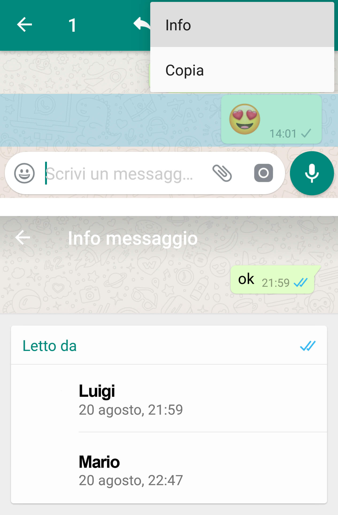 Faccine Whatsapp: trucchi