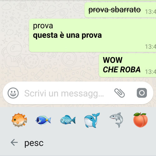 Faccine Whatsapp: trucchi