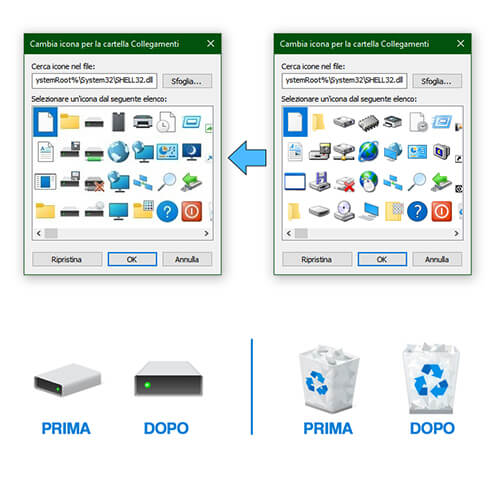 Windows 10 aggiorna le vecchie icone di shell32 dopo ben 26 anni